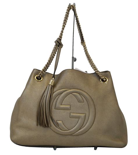 gucci tote leather shoulder bag|authentic Gucci shoulder.